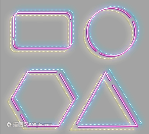 霓虹邊框 幾何層次下的光影藝術(shù)